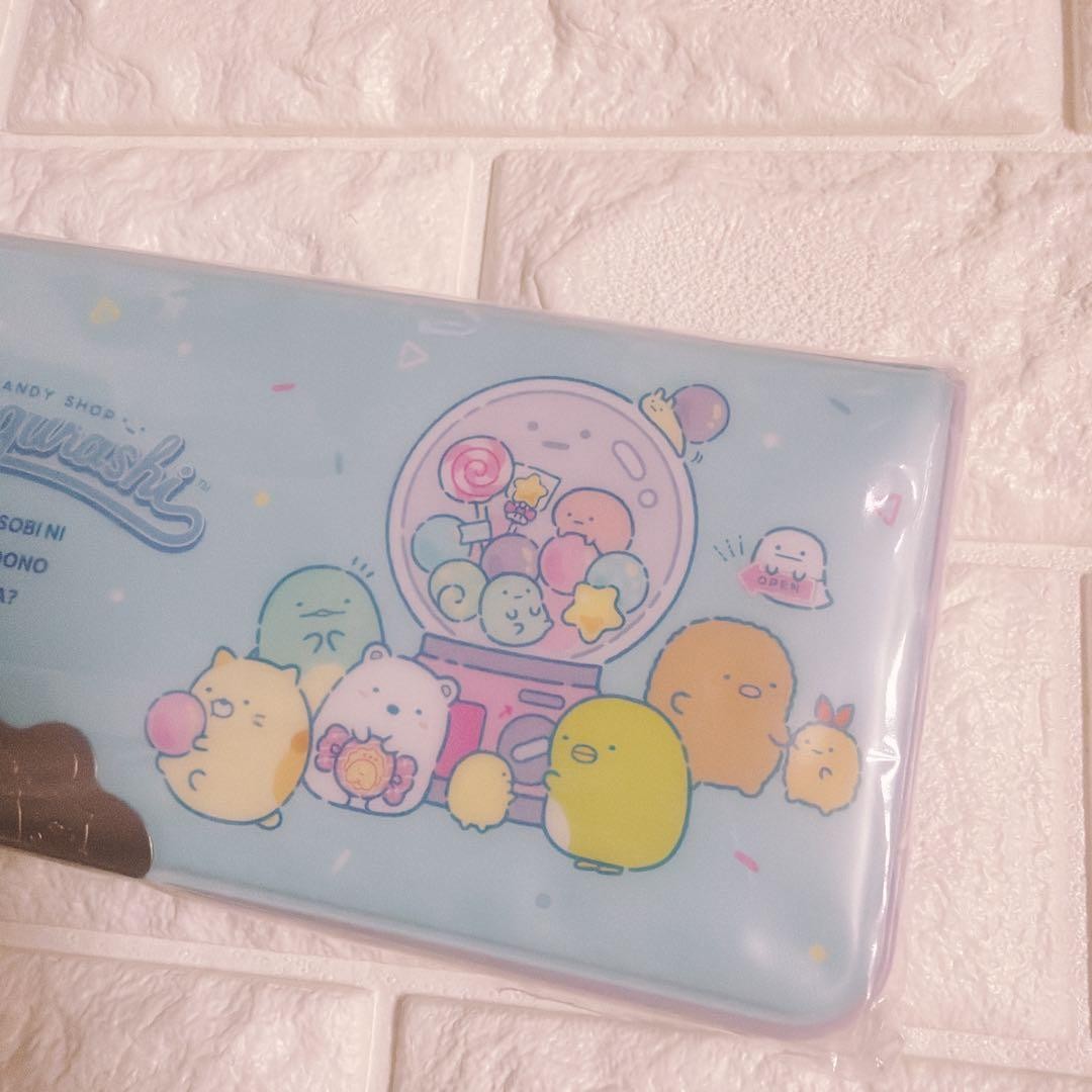 Sumikko Gurashi Soft Pencil Case Happy School Blue Pencil Case Open on Both Side