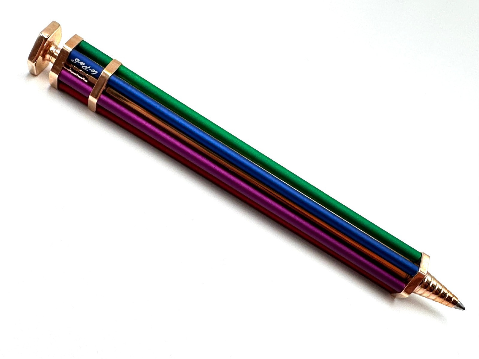 NOS TECH & ARTISTIC PARAFERNALIA Lo PaS RAINBOW ARCOBALENO BALLPOINT PEN ITALY