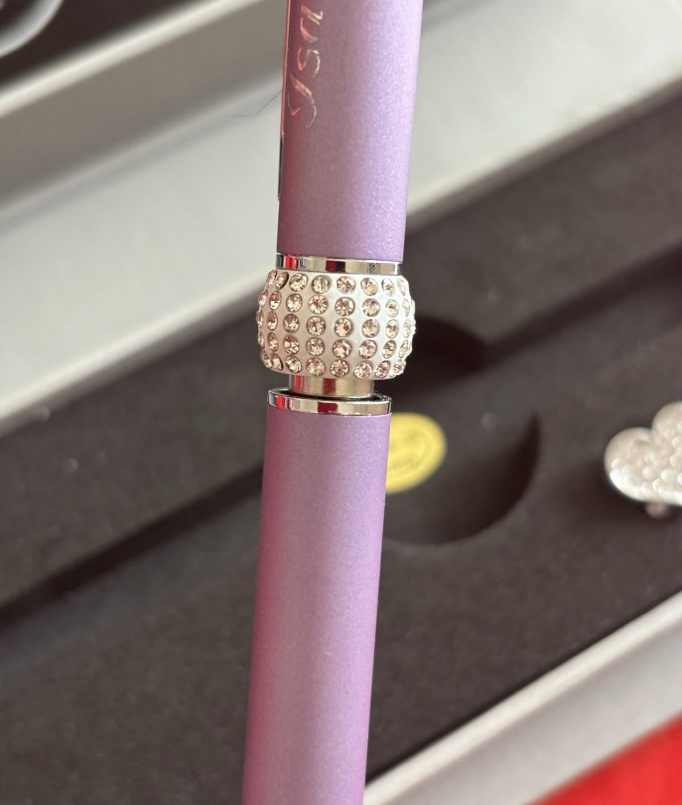 Things Remembered Lavender Interchangeable 3 Charm Pen