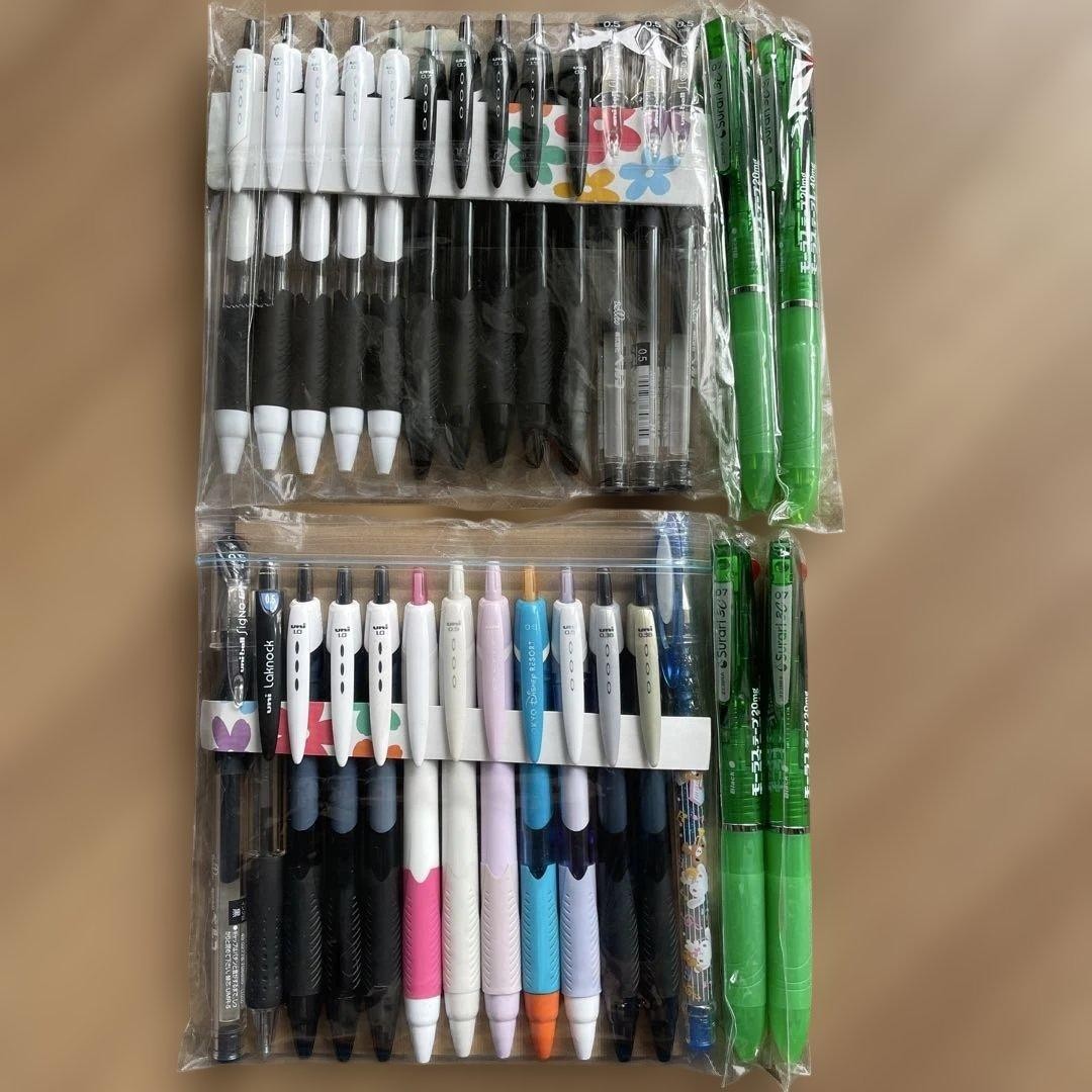 uni JETSTREAM/SURARI 3 color and other ballpoint pens set of 30 #de1ef5