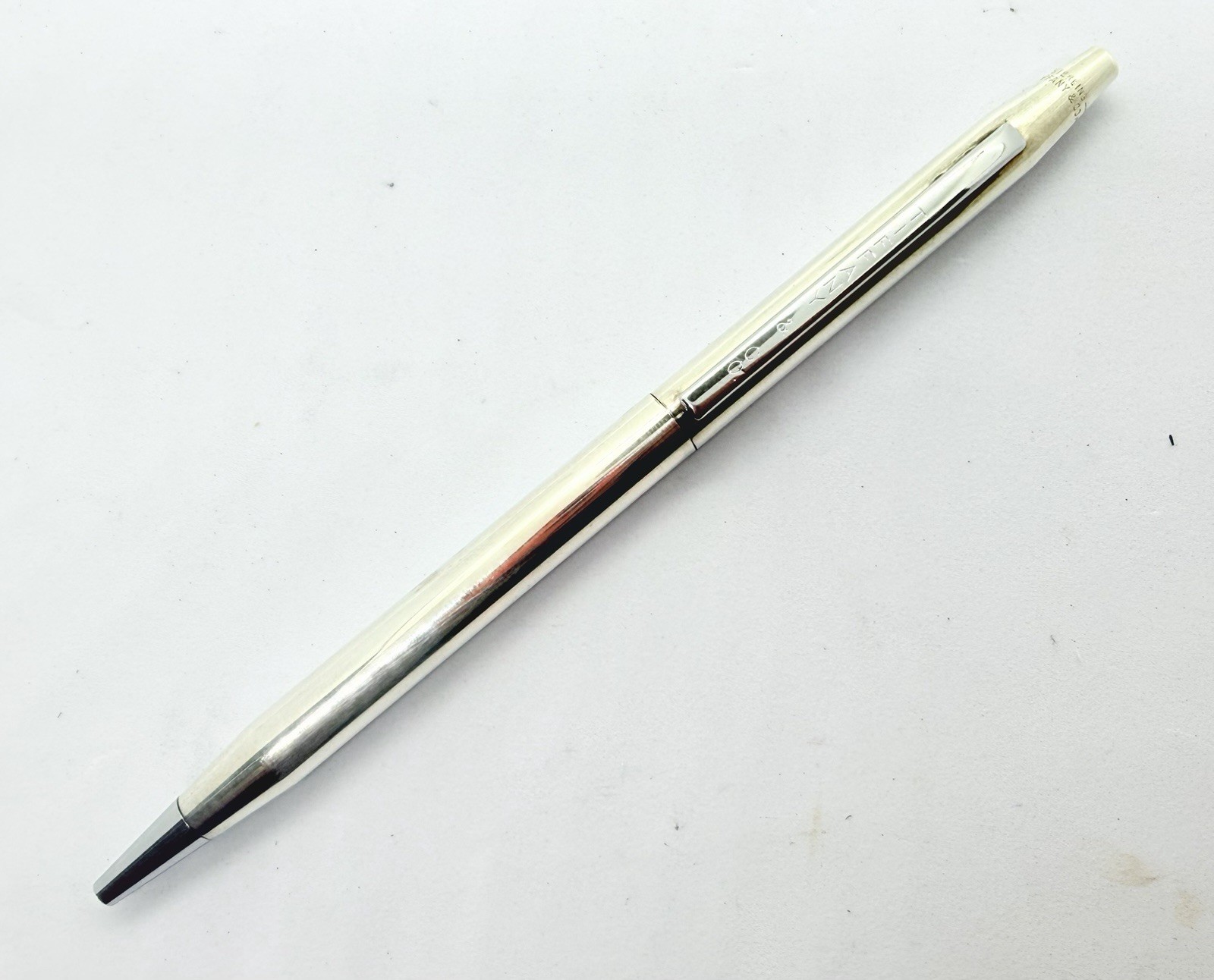 Tiffany Sterling Silver 925 Ballpoint Pen Full Functional Fashion Brand
