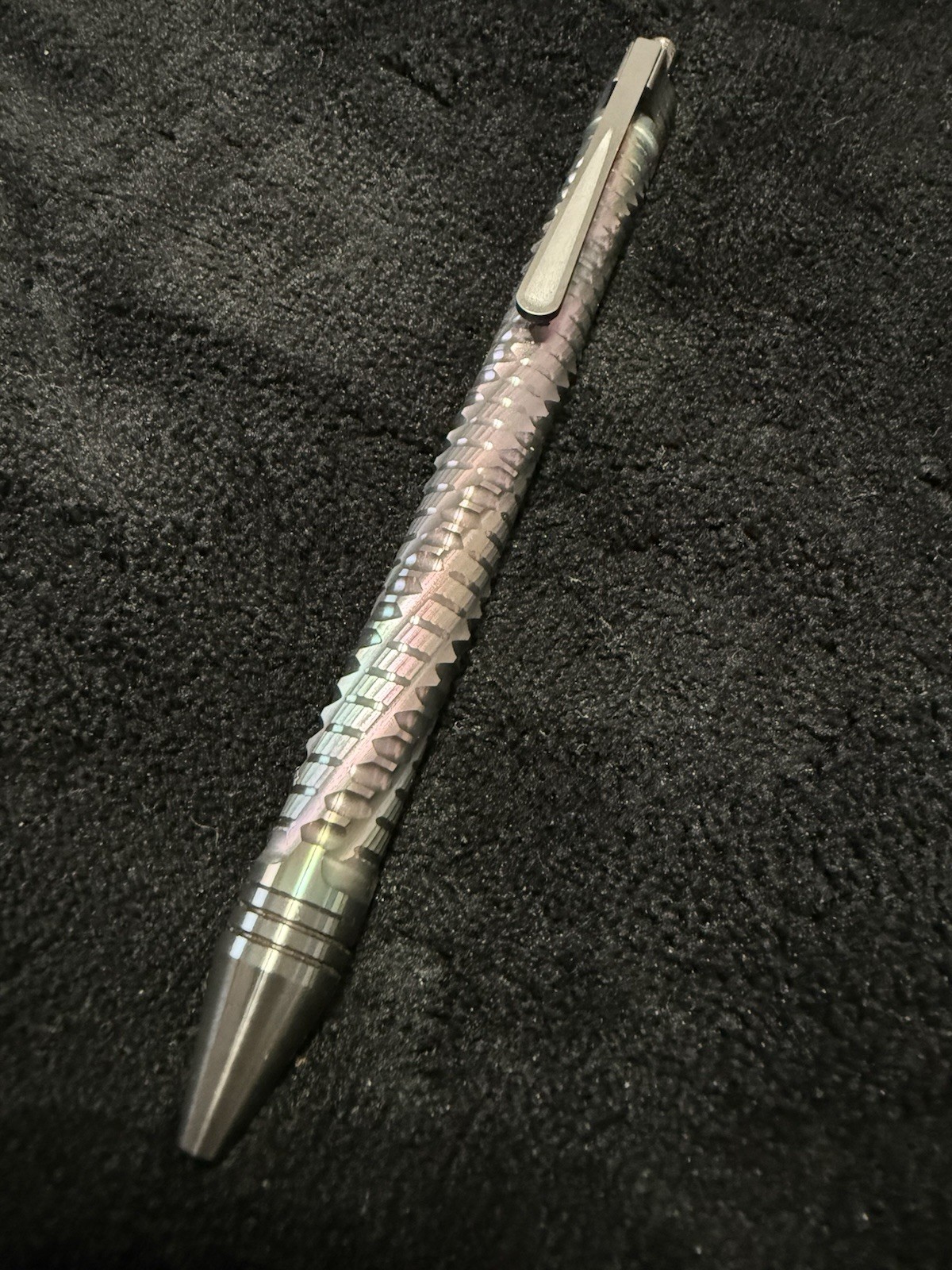 Billetspin Soul Pen Incredibly Rare Oil Slick Full Zirconium Limited Edition