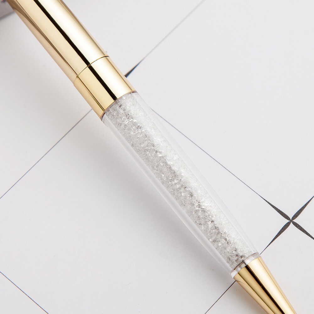 Luxury Metal Crystal Pen Big Diamond Ballpoint Pen Stationery School Pen Office