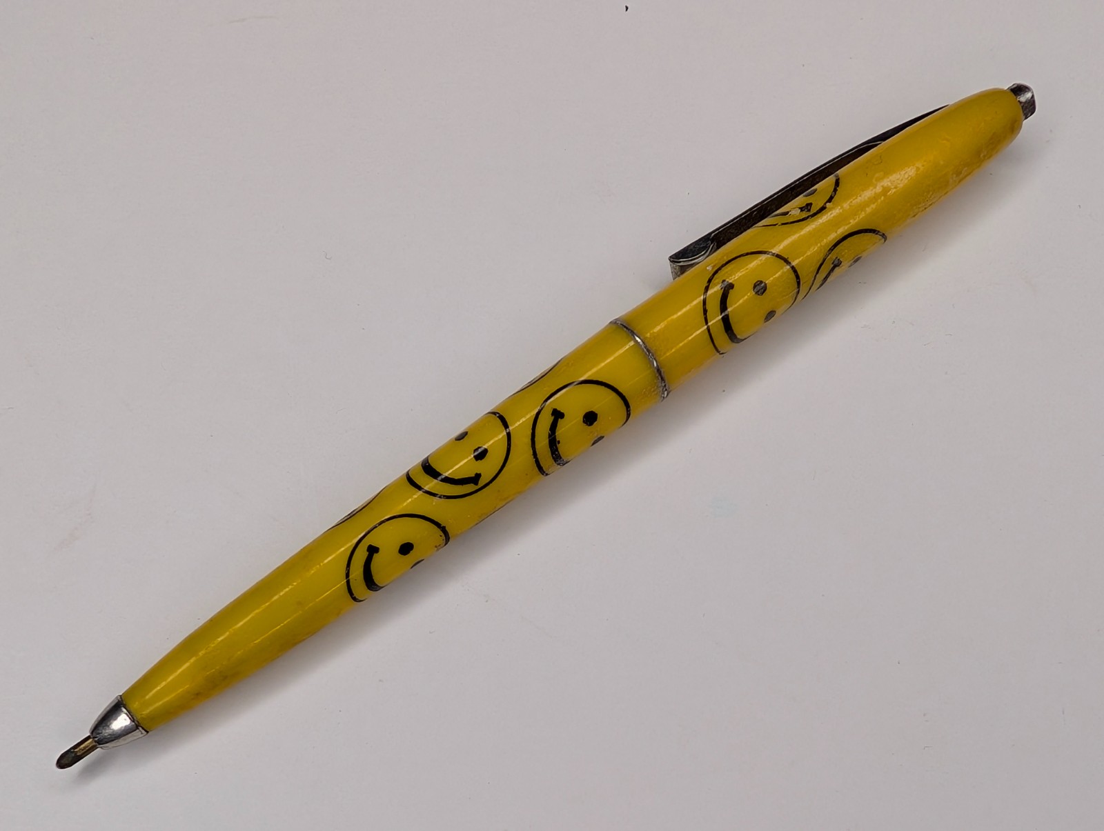 c1970s Yellow Smiley Face Have A Nice Day Ballpoint Pen Novelty Tucker Retro 70s