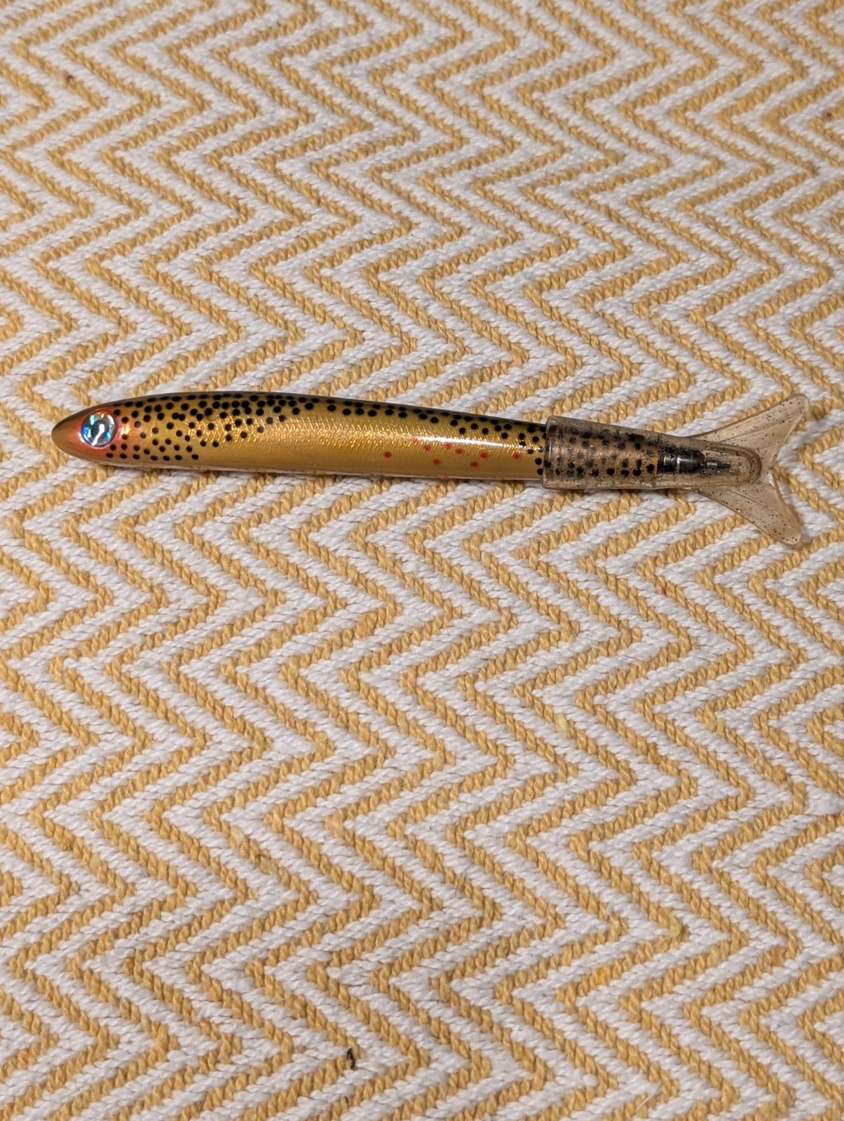 Xenox Novelty Brown Trout Fish Ballpoint Pen Fishing Lure Design Collectible