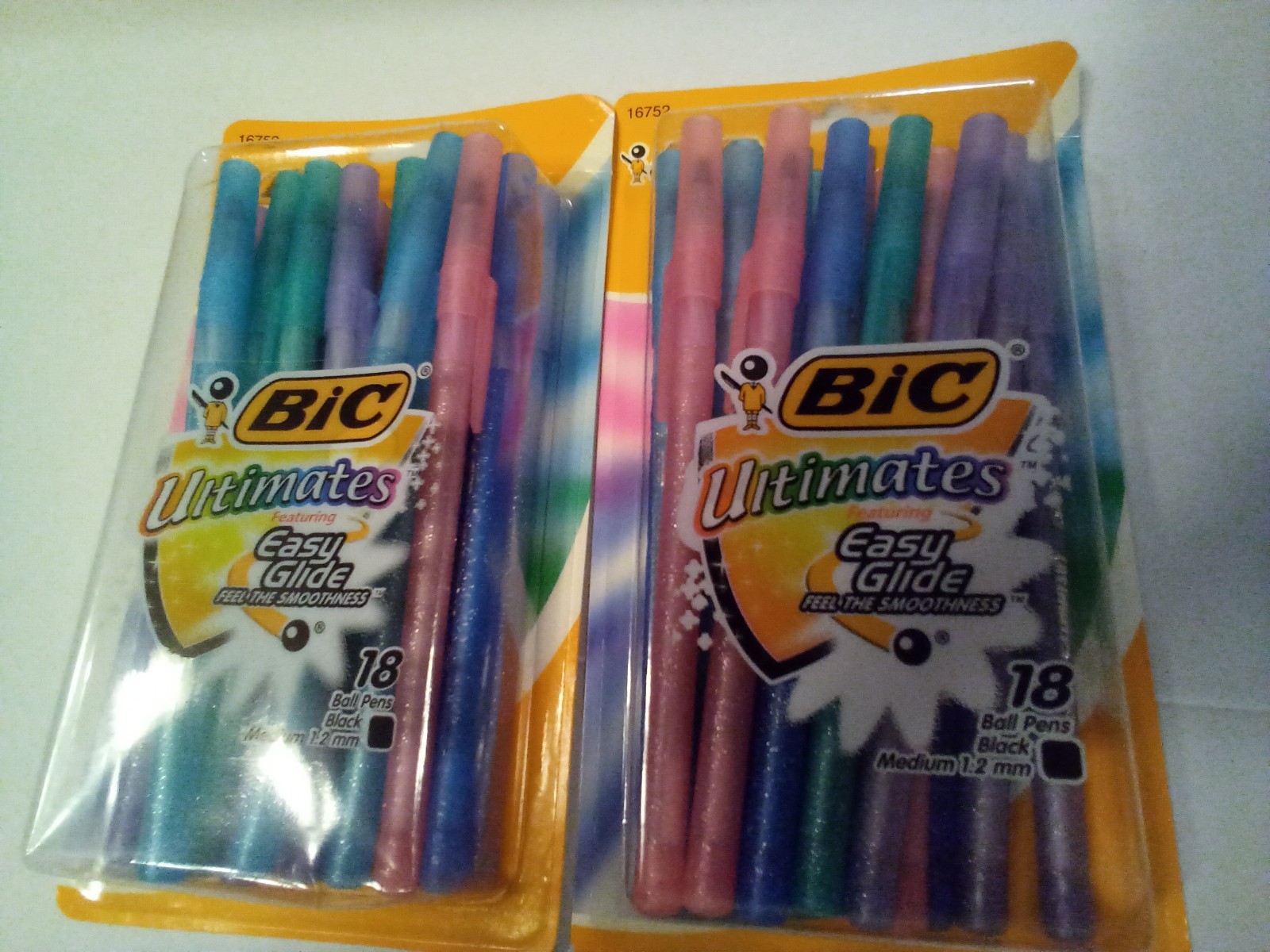 BIC Ultimates Vintage Ballpoint Pens Medium Black 2 Packs 36 Pens Total RARE