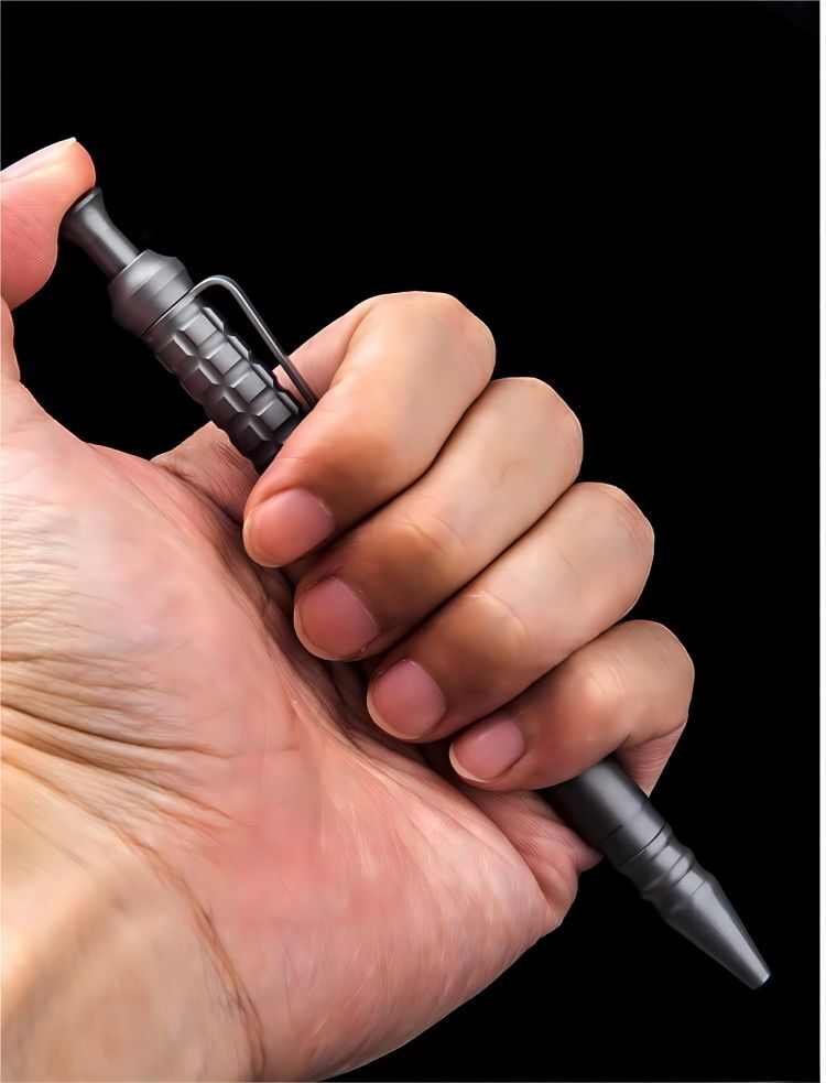 1PC Titanium Ballpoint Pen Business Office Signing Writing Pen EDC Pocket Pen