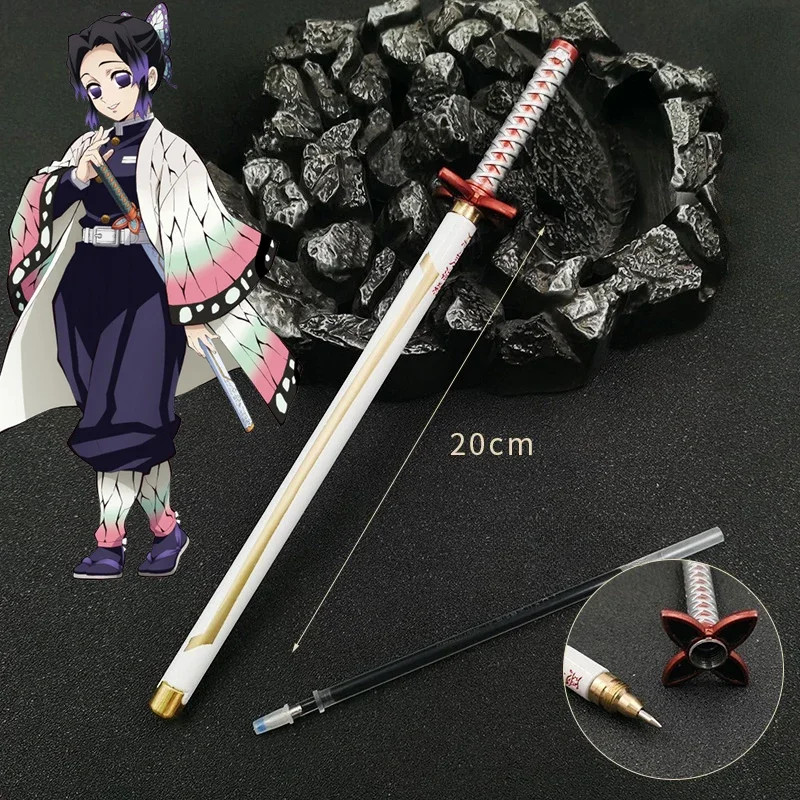 Japanese Samurai Sword Gel Pen Black Ink Anime Cosplay Weapon Stationery Gift