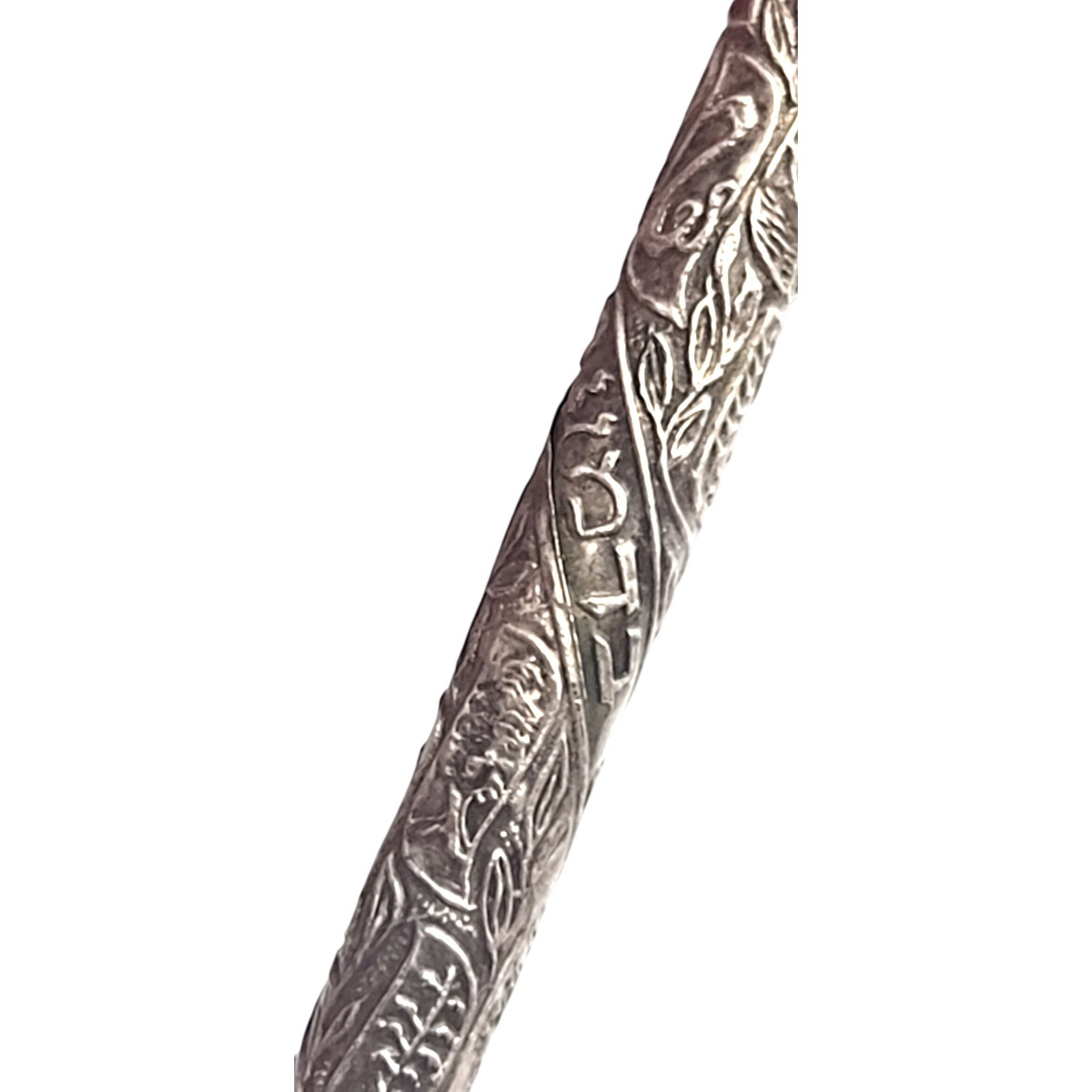 Vintage Globus Tribes of Israel Bazalel Work Pen Menorah Silver Ballpoint