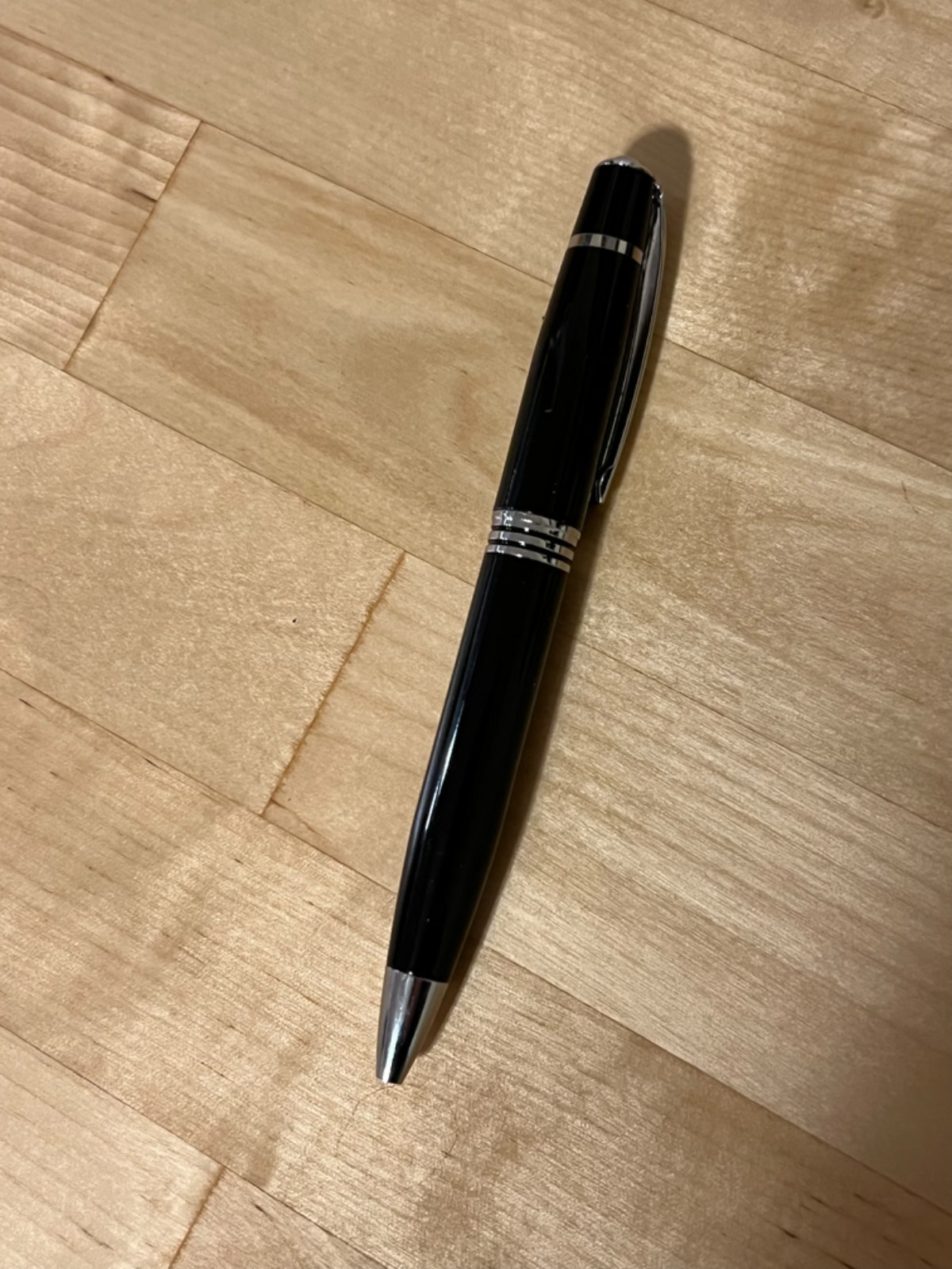 PANERAI Black Silver Twisted Ballpoint Novelty Pen – No Box – Office Panerai Pen