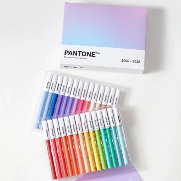 Kaco X PANTONE x 28 Gel Pen Jumbo Gift Set Color Of The Year 2000-2025 Gift Box