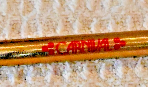 True Salesman’s Sample Ritepoint Ballpoint Pen both Van Heusen + Carnvial logos
