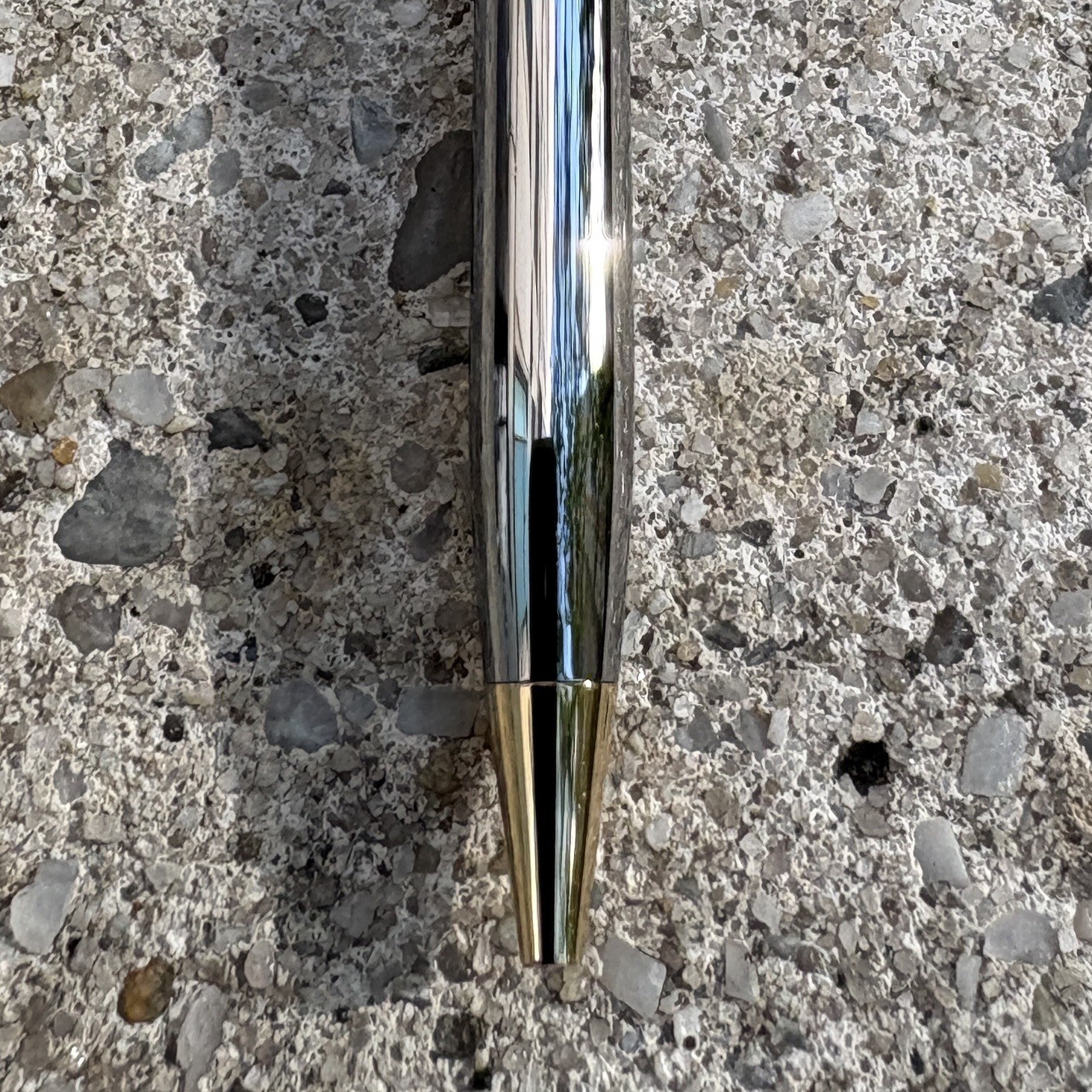 NWOT TIFFANY＆CO. Ballpoint Pen T Clip Silver & Gold Trim Box & Pouch
