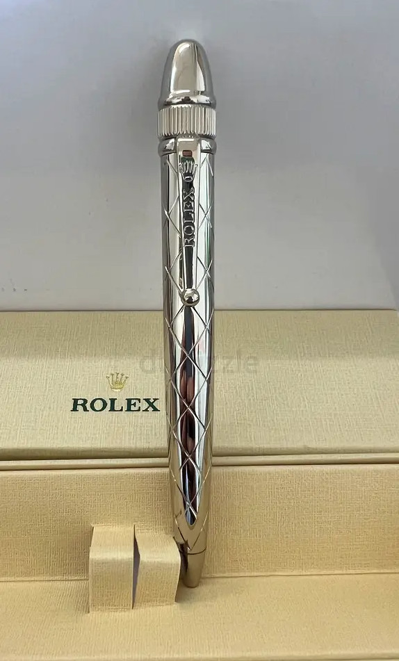 ROLEX VIP Silver Ballpoint Pen w/ Box Rare Executive Collectible Luxury