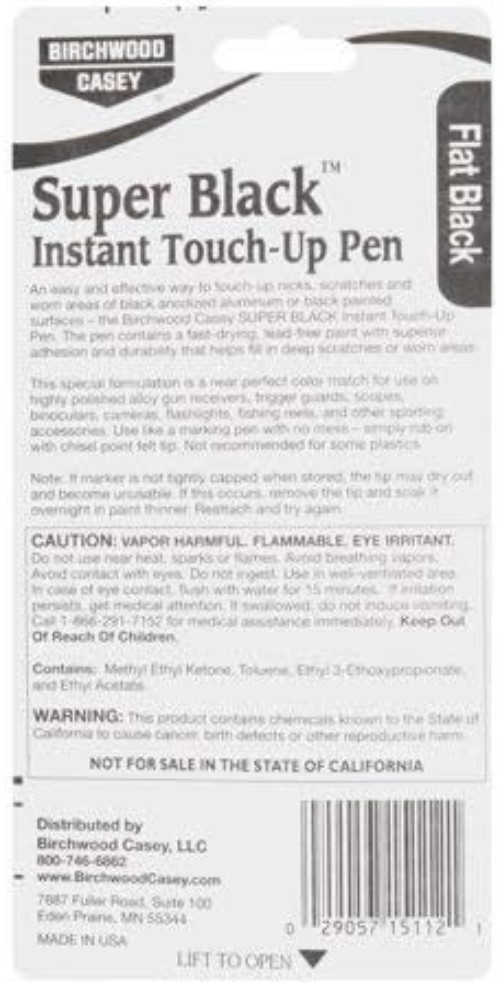 Versatile Fast-Drying Touch-Up Pen in Flat Black – Perfect for Metal and Plastic