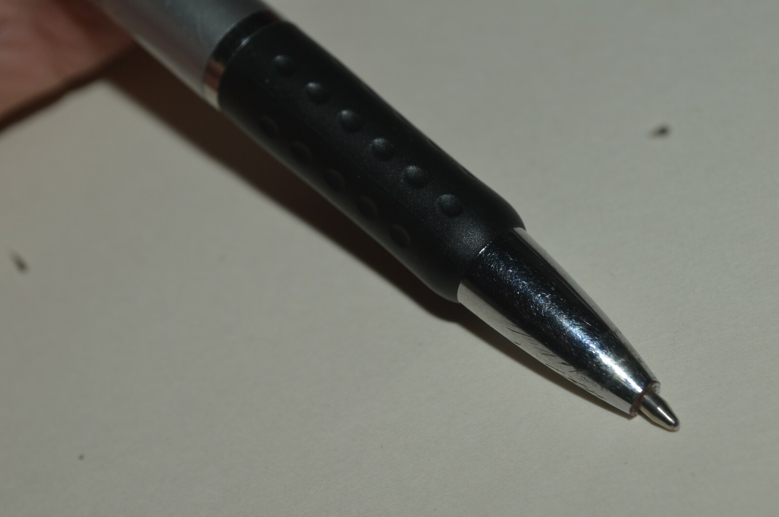 Vintage Estado De Queretaro Mexico Promo Ballpoint Pen Gray Barrel All Plastic