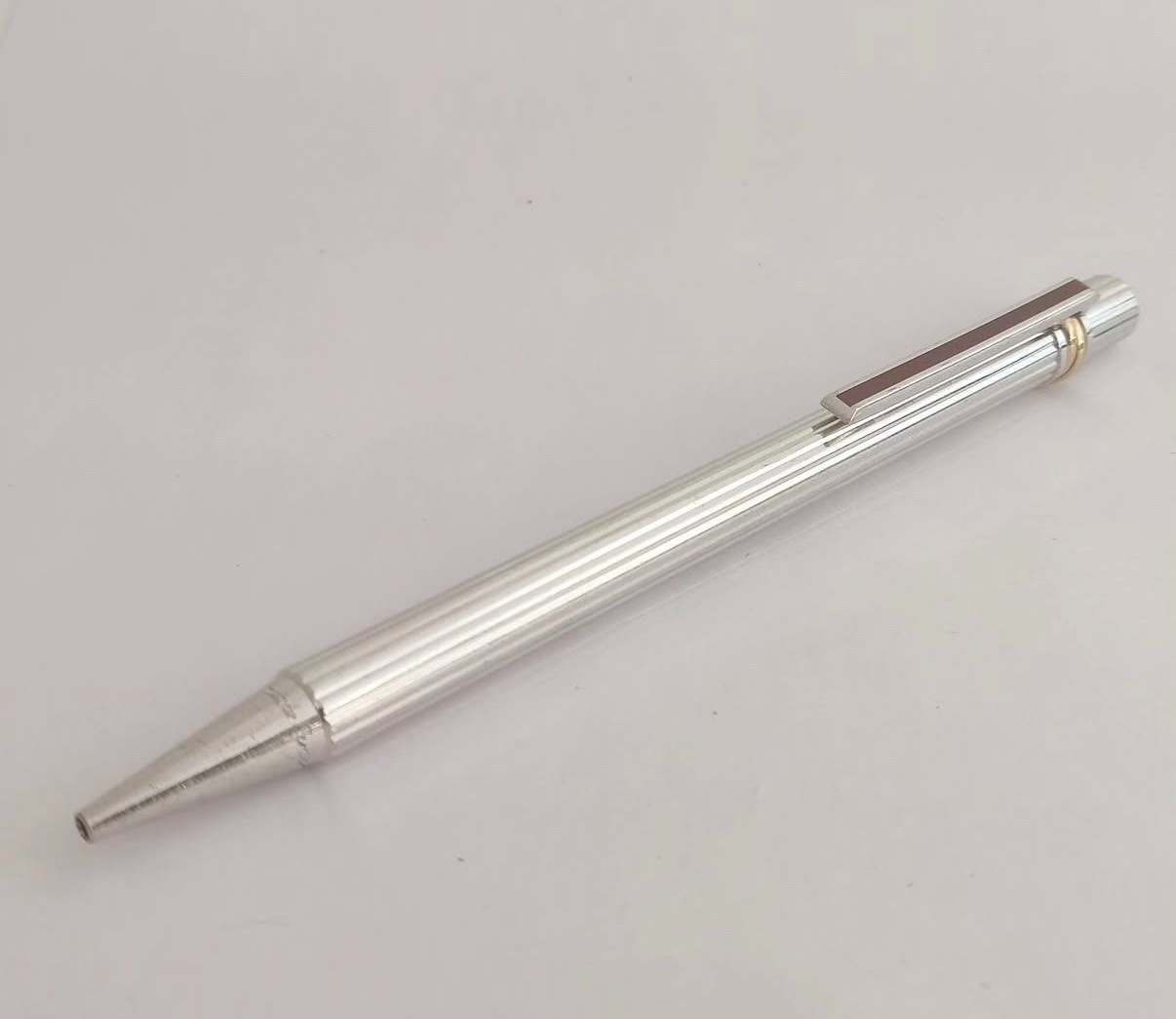 Vintage Must de Cartier Ballpoint Pen w/ Original Box – Good Condition