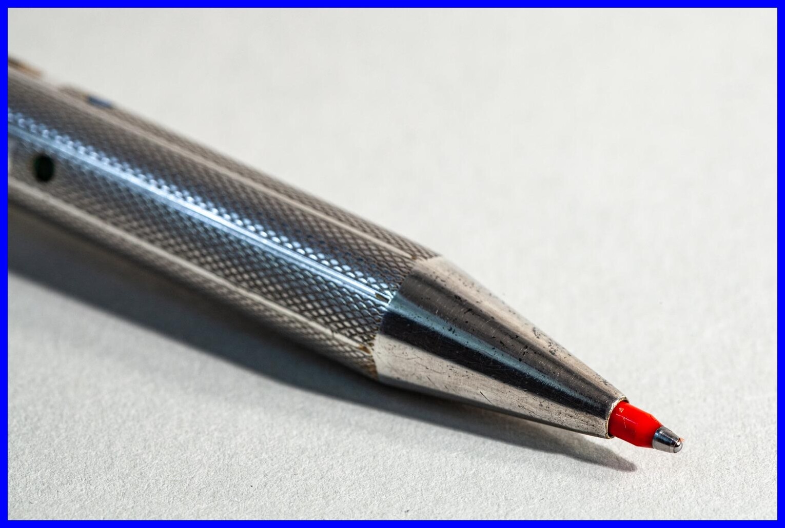 FEND Silver Plated 4 color Ballpoint pusher pen / 1960s GERMAN DESIGN Classic