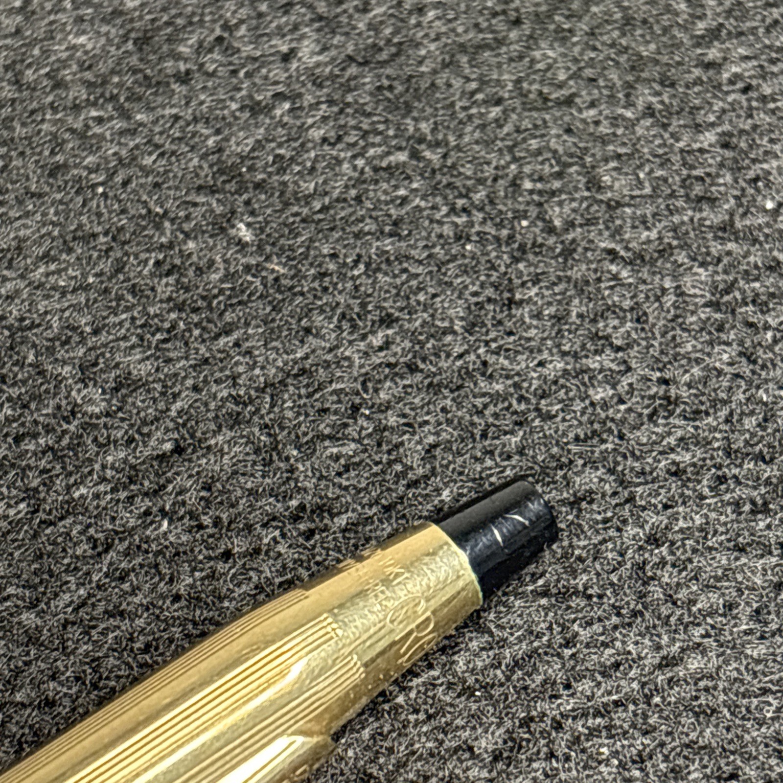 Cross 1/20 10KT Gold Filled Retractable Ballpoint Pen, Gold Trim, Blue & Black