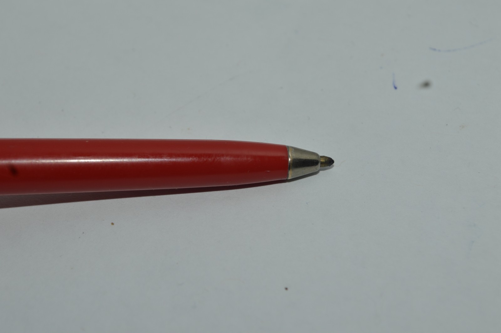 BANKERS Ballpoint Pen Red Plastic Barrel Metal Cap Made In USA Circa 1970s