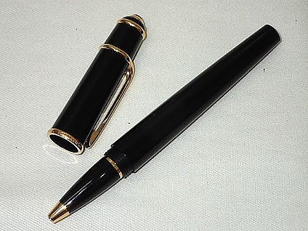 Diabolo de Cartier Rollerball Pen ST180001 Black Gold w/ Box Case Papers Unisex