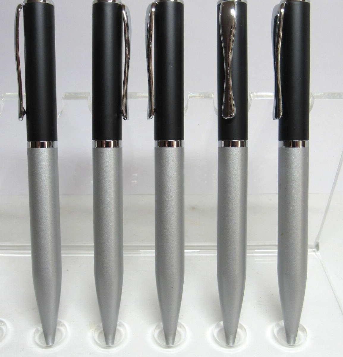 LOT OF 10 Terzetti REPLAY Metal Black + Satin Chrome Ballpoint Pen-CloseOUT