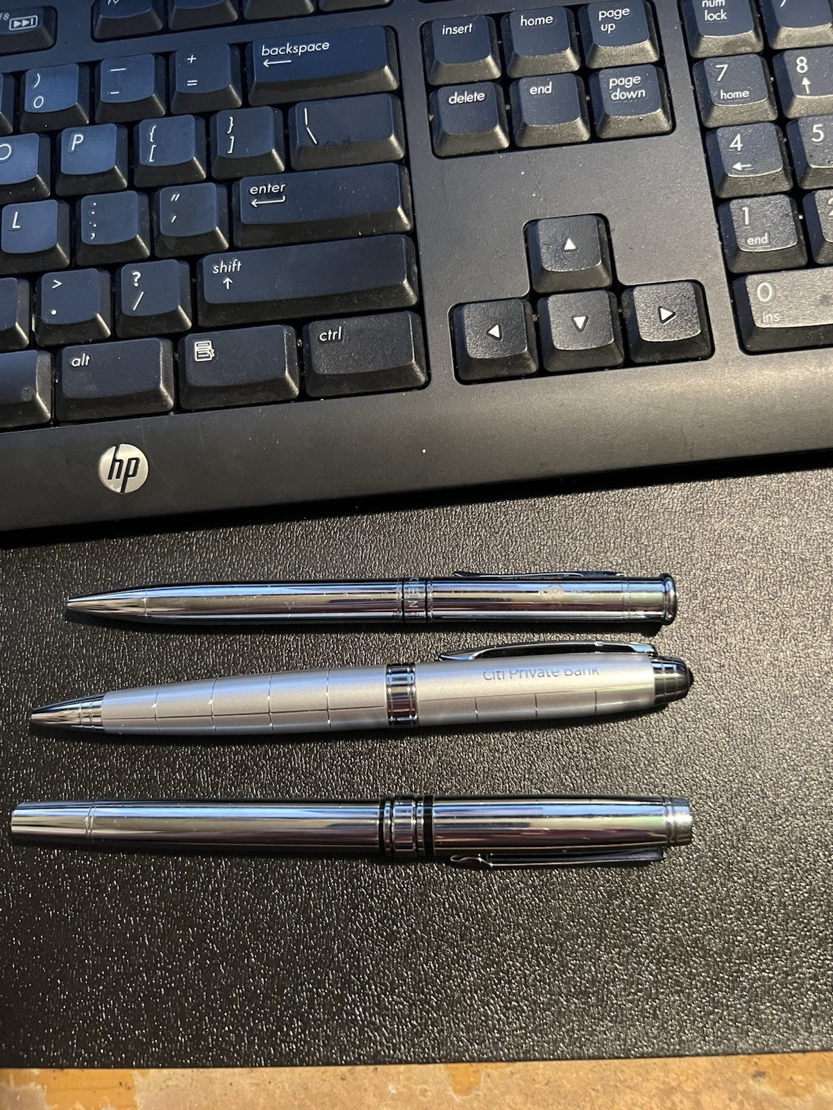 Citi Bank Private Banker Pen 3Pen Lot Ink Dry But Never Used About 11 Yes Old