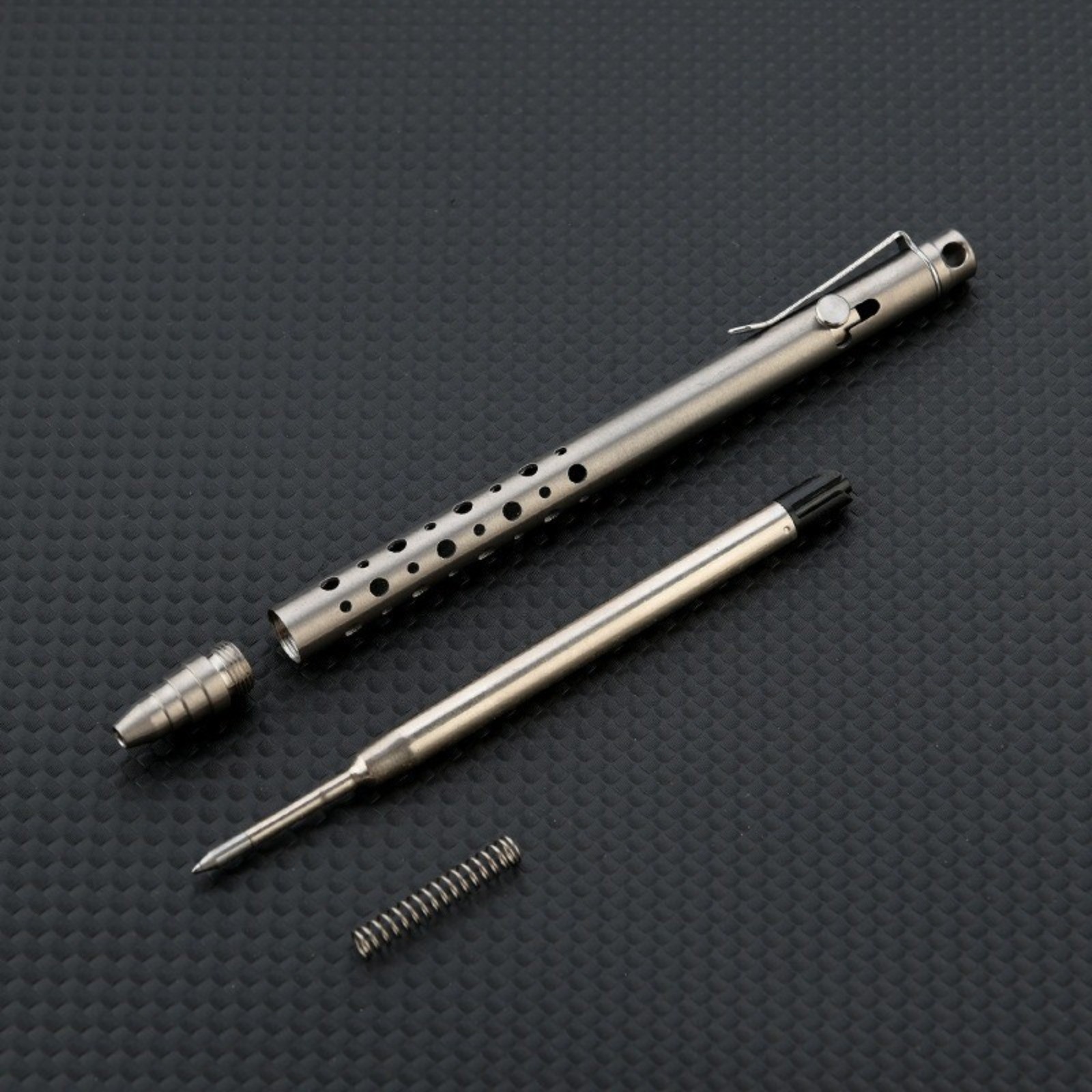 EDC Titanium Ballpoint Pen Signature Writing Pocket Pen Outdoor Business Office