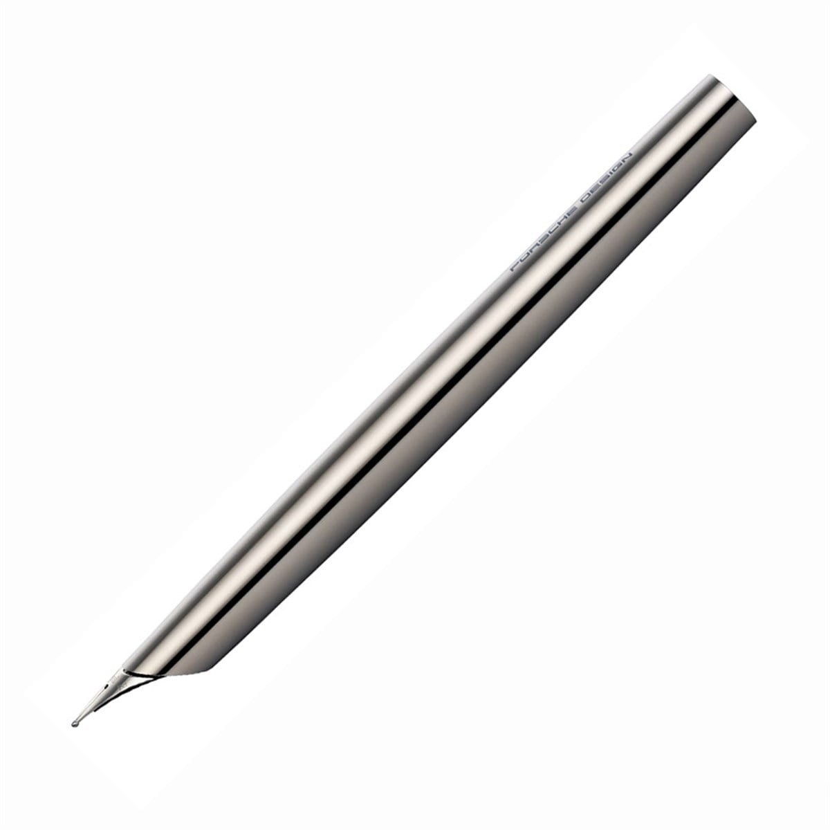 Porsche Design P3135 Solid Chrome Fountainpen Medium nib