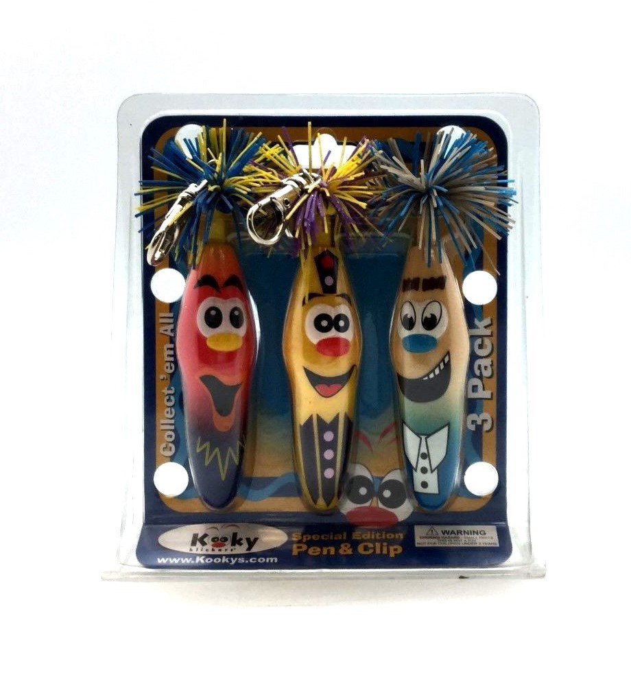 KOOKY KLICKERS 3p KREW 8 Buckminister Thor Wellinton Special GIFT PENS PARTY PEN