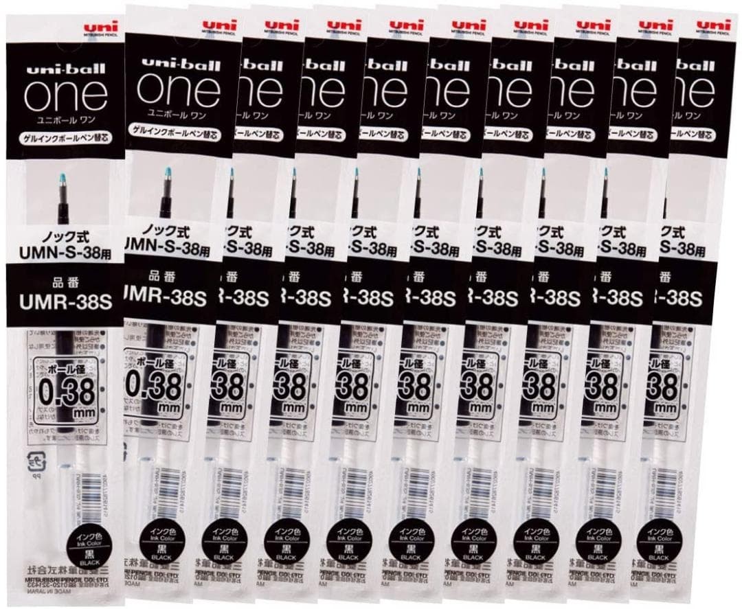 Uniball One 0.38 UMR38S.24 black 10pcs red 10pcs blue 10pcs #eb487c