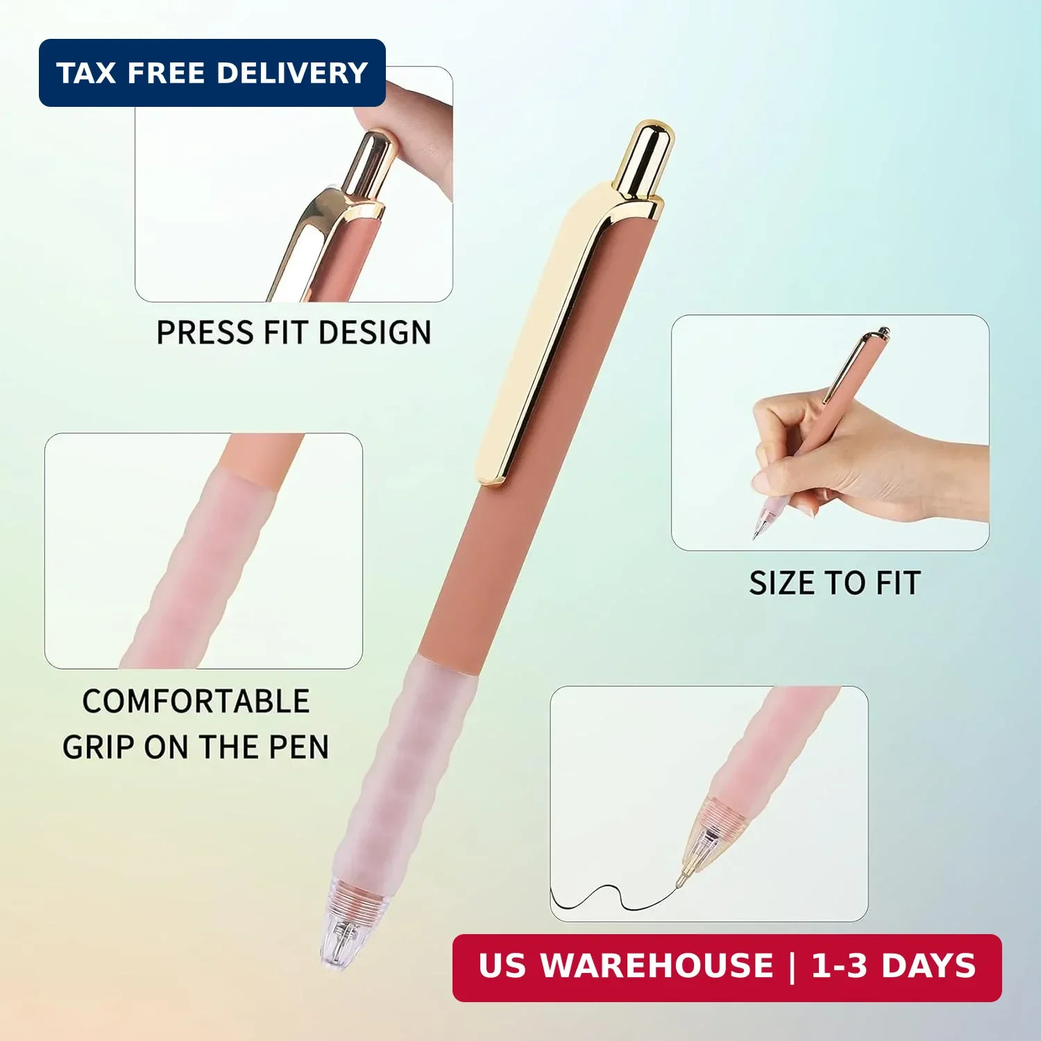 Pens Ballpoint Black Ink 1.0 mm Pen Medium Point Smooth Writing for Journaling O