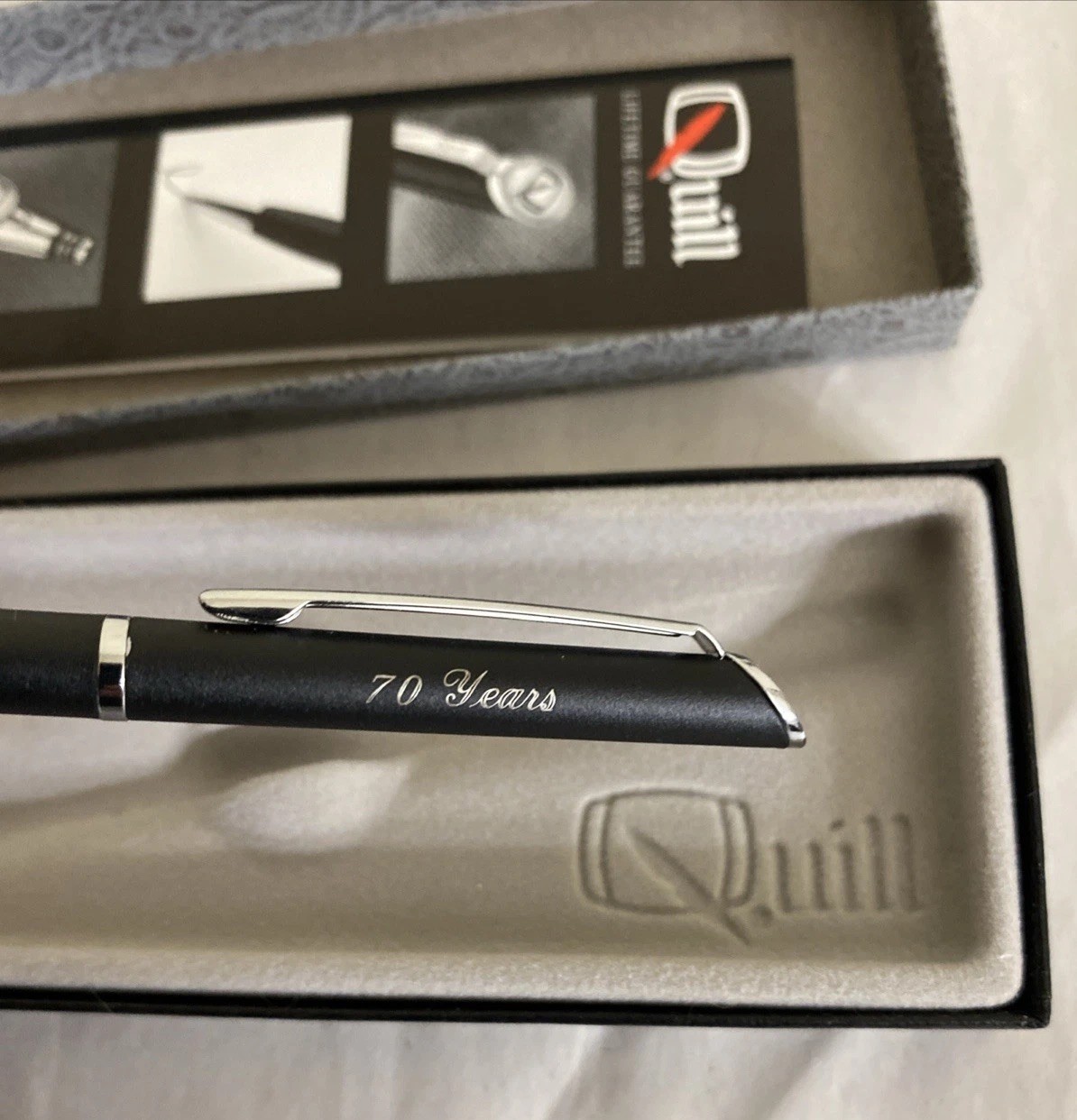 Quill Lepel 70 Years Anniversary Ballpoint Pen NOS Gift Box Parker G2 Refill NIB