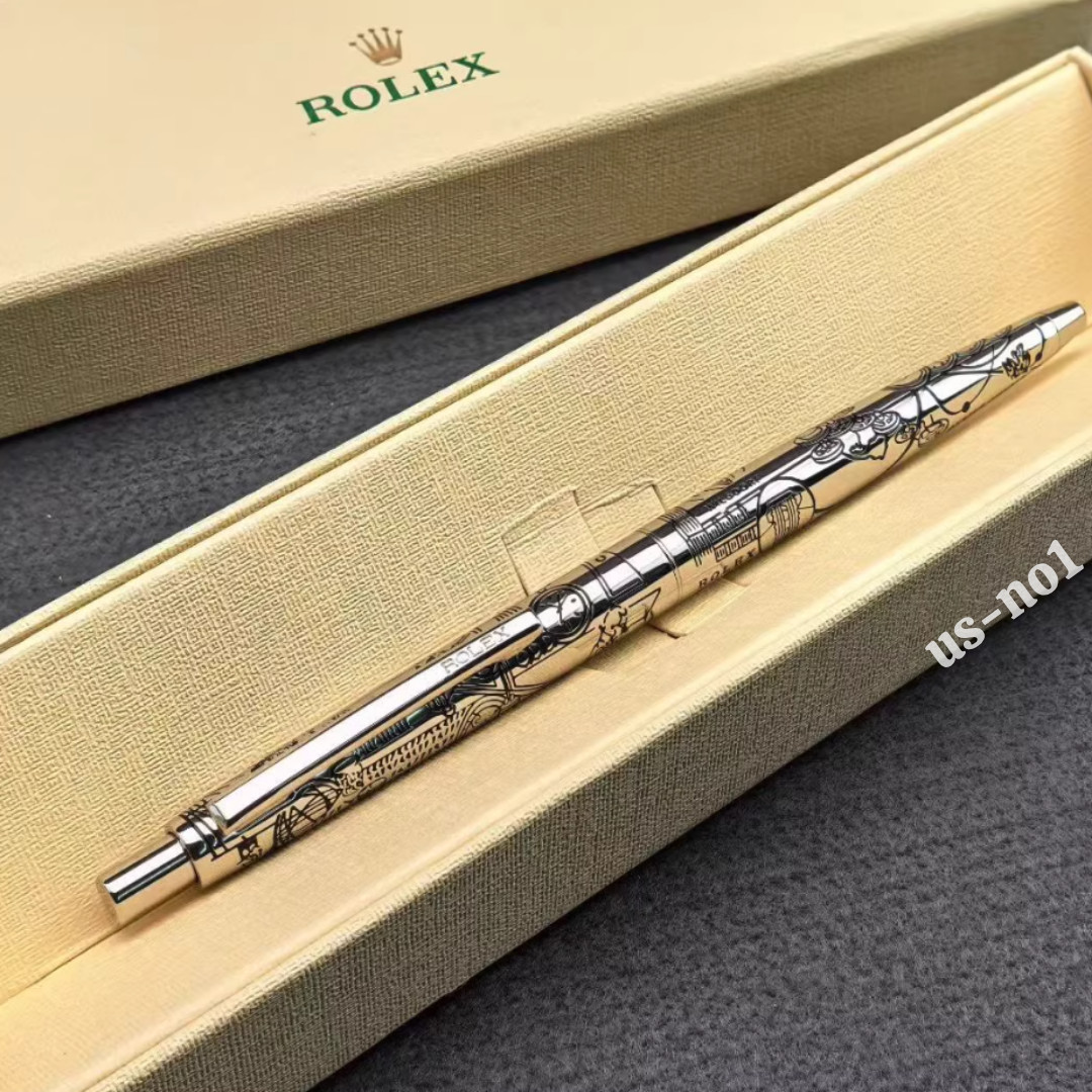 Rolex Silver Finish Ballpoint Pen New Perfect Gift for Bosses Rare VIP Gift