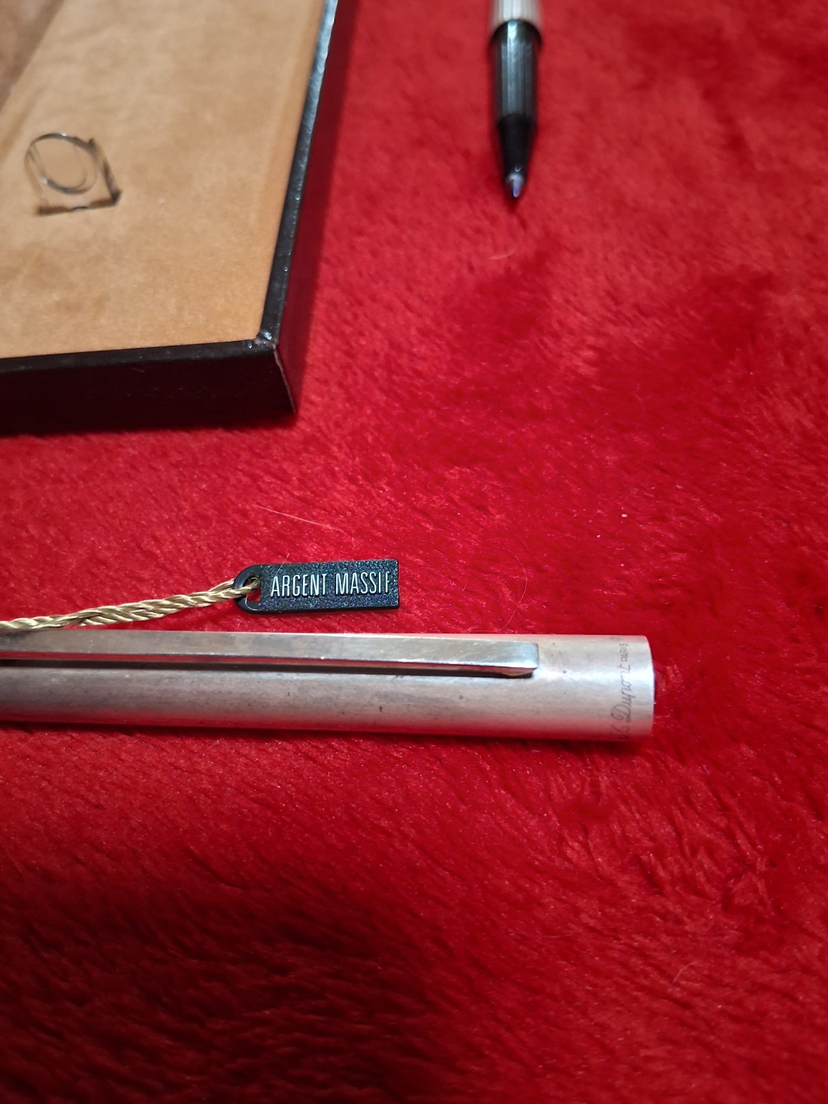 Rare Vintage S.T.Dupont Orfevres A Paris 925 Solid Silver Pen SN E9FT3A