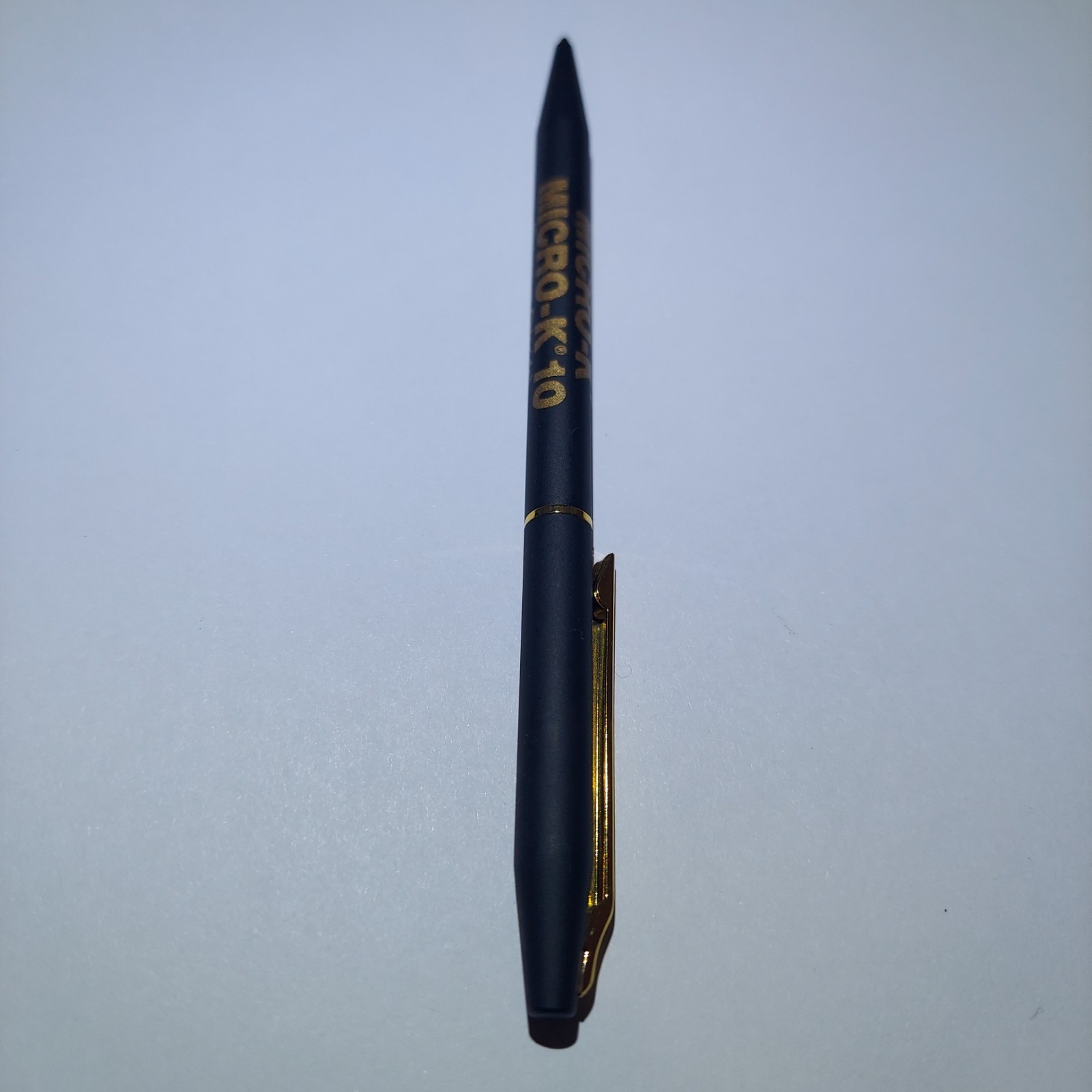 Vintage Chromatic Pen Black Gold Trim Pharmaceutical Advertising GUC Micro K 10