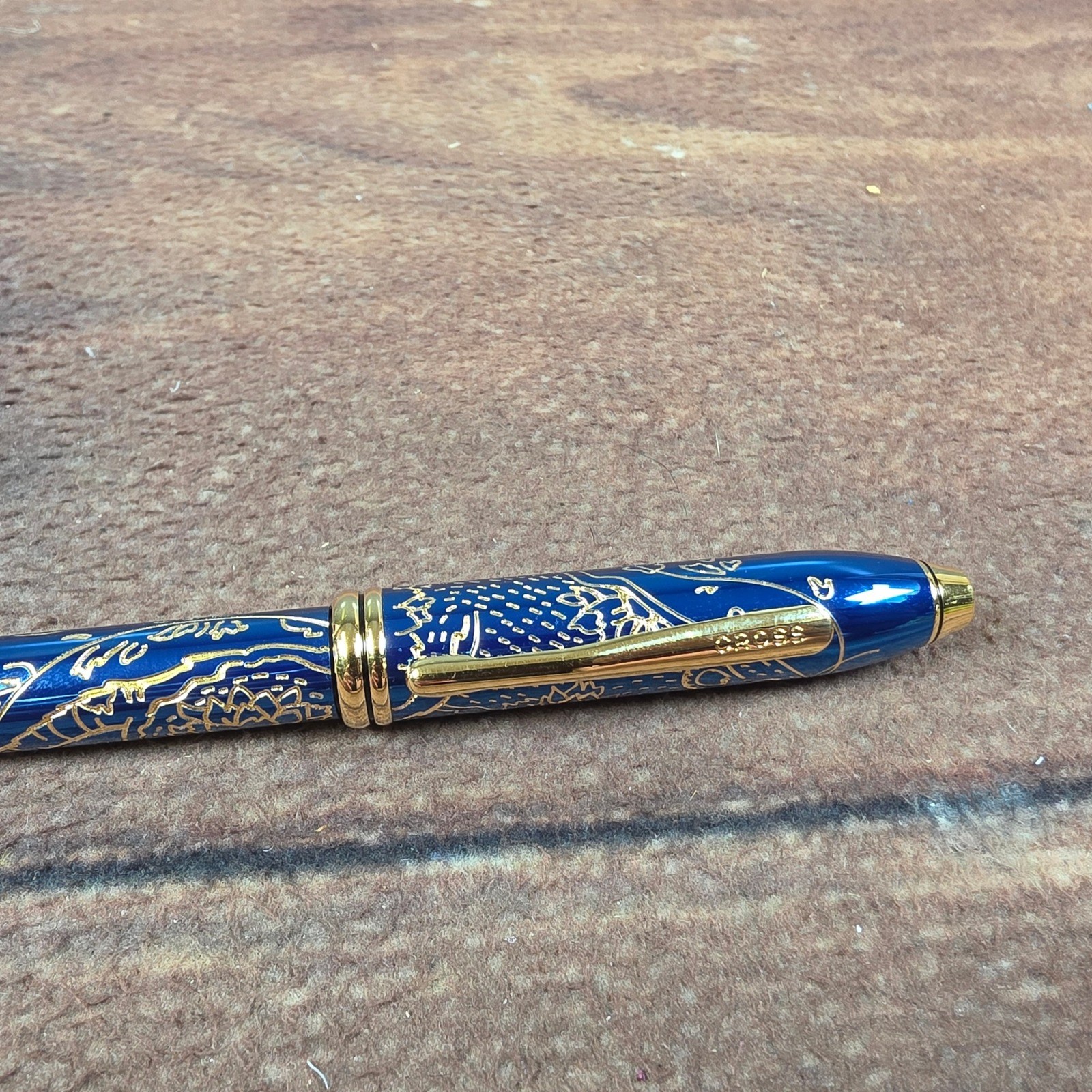Cross Sauvage Ballpoint Pen Year of the Dragon Blue Gold Good Special Edition