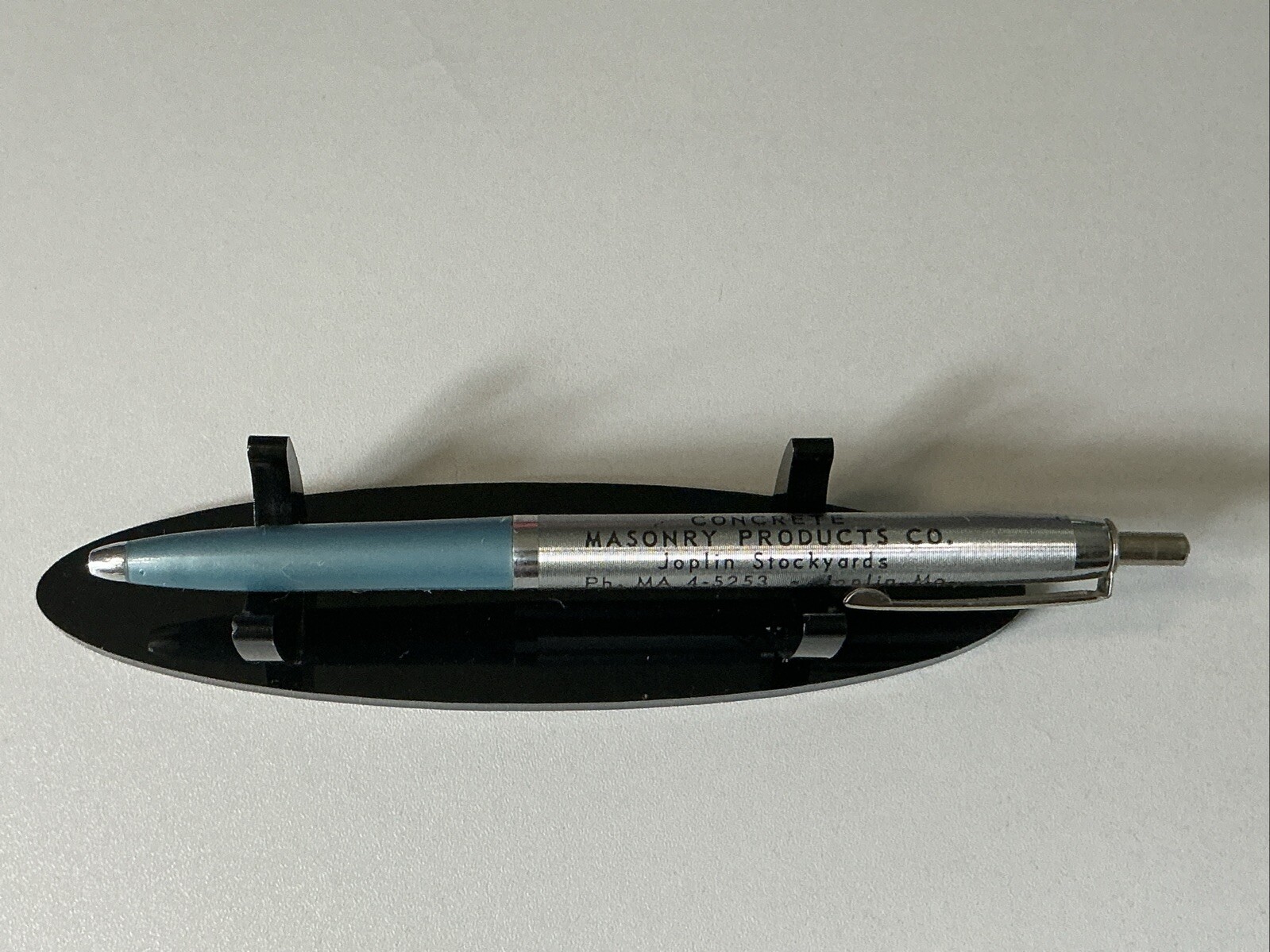 VTG Autopoint Ballpoint Pen Concrete Masonry Products Joplin Stockyards MO -A288