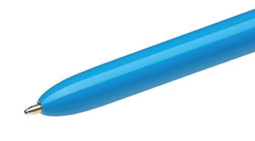 BIC 4 Colours Ballpoint Pens Pack of 12 Red Blue Green Black Writing Tools
