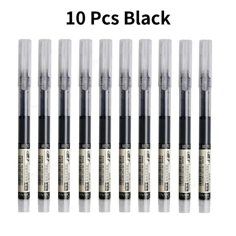10pcs Needle-tip Gel Pens – Sleek, Smooth Writing Tools for School or Office Use