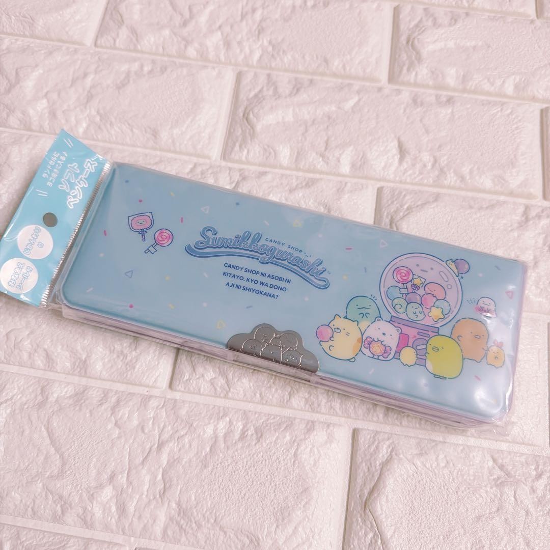 Sumikko Gurashi Soft Pencil Case Happy School Blue Pencil Case Open on Both Side