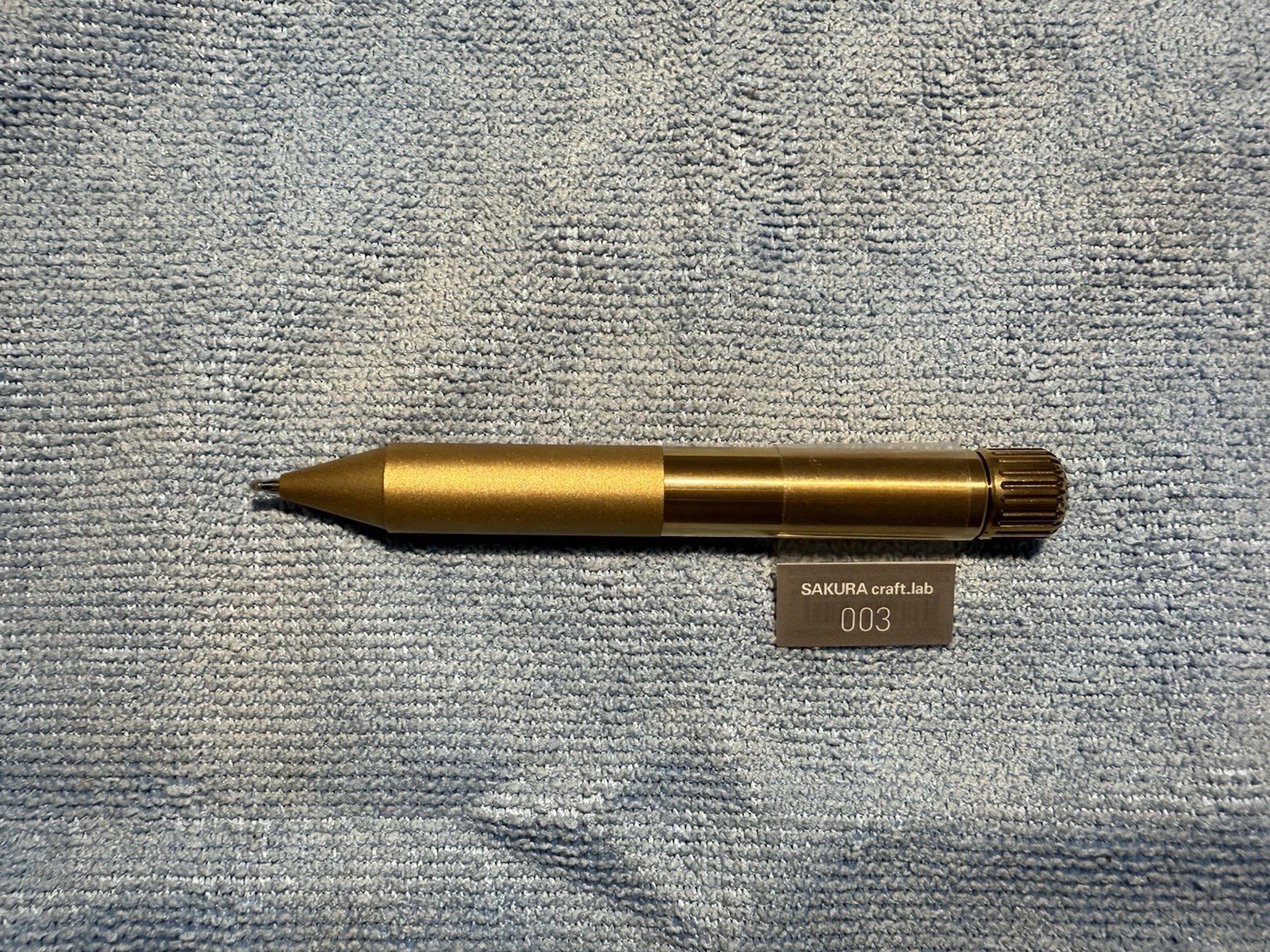 SAKURA craft_lab 003 Gold/Brass 0.8mm Gel Ink Ballpoint Pen Craft-Lab-003C-1