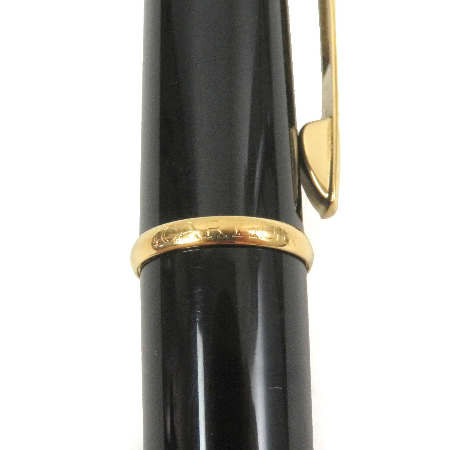 Diabolo de Cartier Ballpoint Pen Black Gold Blue Gem Twist Germany Tested Unisex