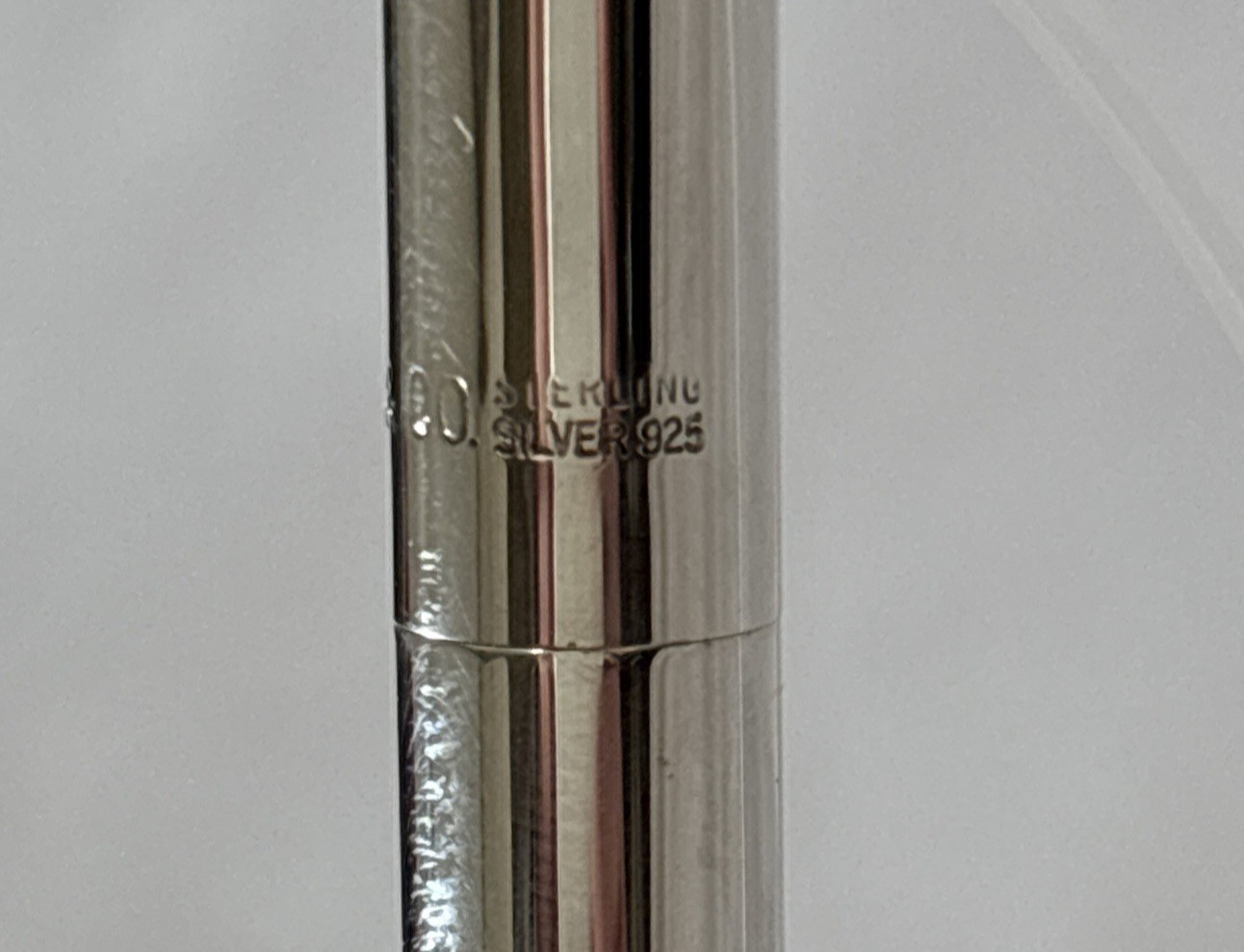Tiffany & Co. 925 Sterling Silver Ballpoint Pen with Clover/Shamrock Charm 20g