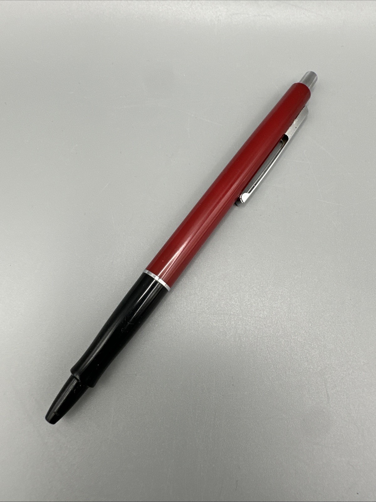 VTG Paper Mate Powerpoint Ball Pen Red Black Double Heart Tu Tone Rare 1385