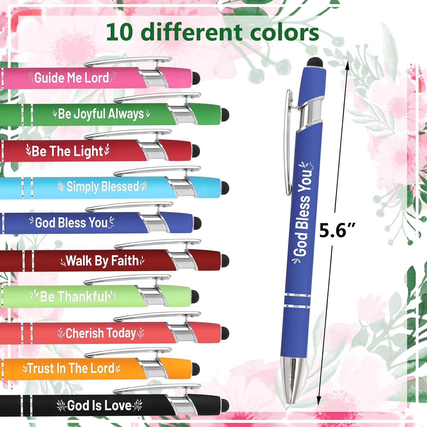 Christian Pens Women Religious Pen Bible Verse Scripture 10Pcs | Blessing Ballpo