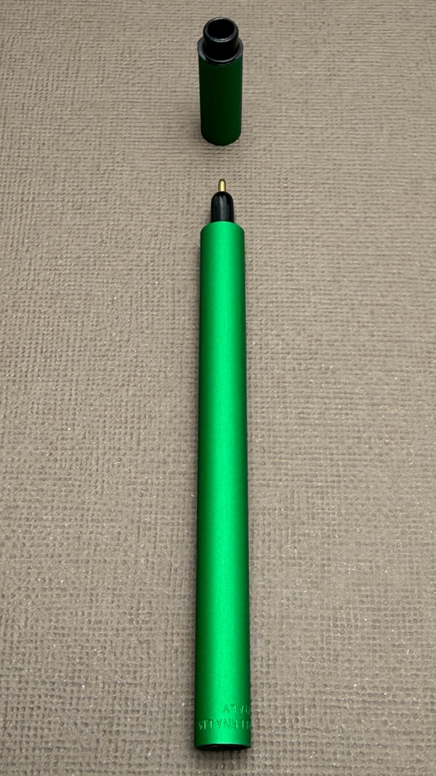 Parafernalia AL115 Ballpoint Pen Compact Size – Green Flag – New Old Stock