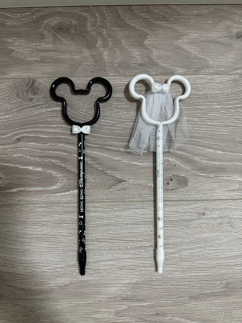 Hong Kong Disney Mickey Ballpoint Pen Set of 2 Wedding Wedding Reception #07970e