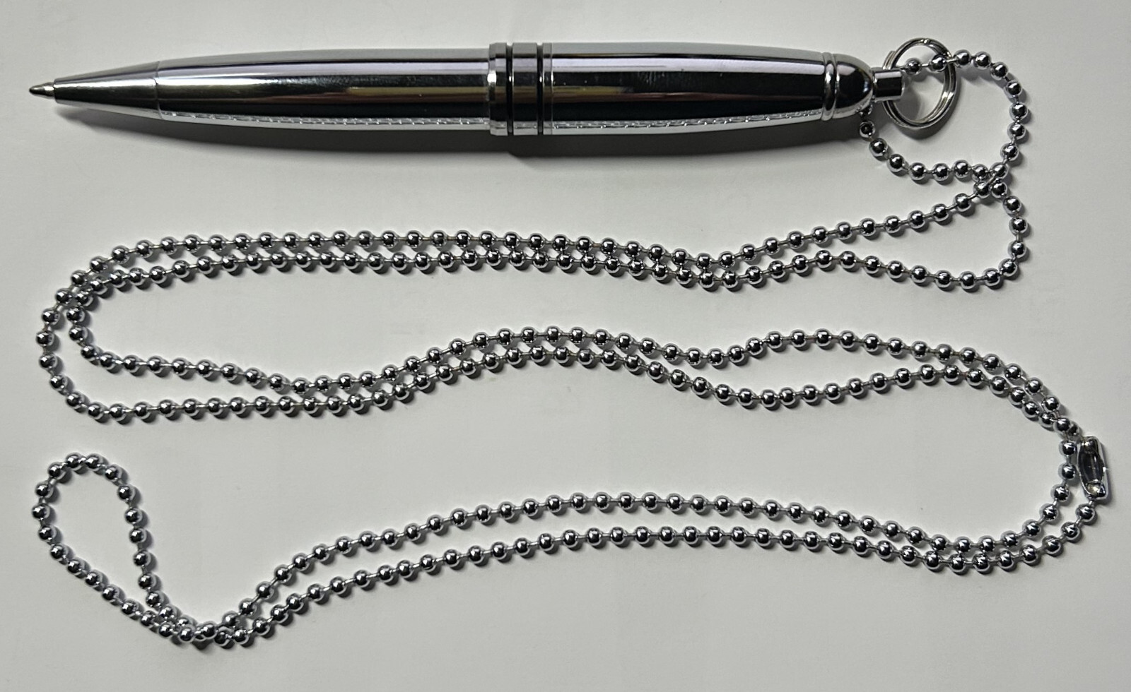 3 PIECES METAL MINI NECKLACE TWIST BALL PEN (NEVER LOOK FOR PEN AGAIN)