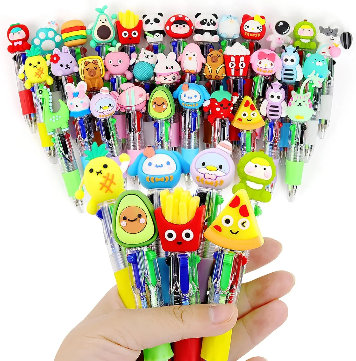 35 Pcs Mini Multicolor Pens in One 4-in-1 Fun Pens for Kids Party Favors | Cute
